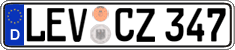 German license plate, Regular plates