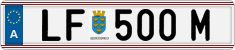 License plate of Austria, Regular plates