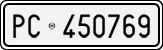 License plate of Italy, Cars (1927 year series)