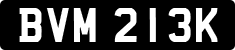 License plate of the United Kingdom, 1963 year system