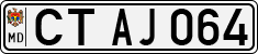 License plate of Moldova, Cars (1992)