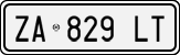 License plate of Italy, Cars (1994 year series)