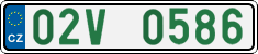 License plate of the Czech Republic, Oldtimers (2001)