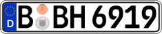 German license plate, Regular plates