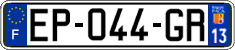 French license plate, SIV (ordinary)