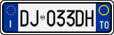 License plate of Italy, Cars (1994 year series)