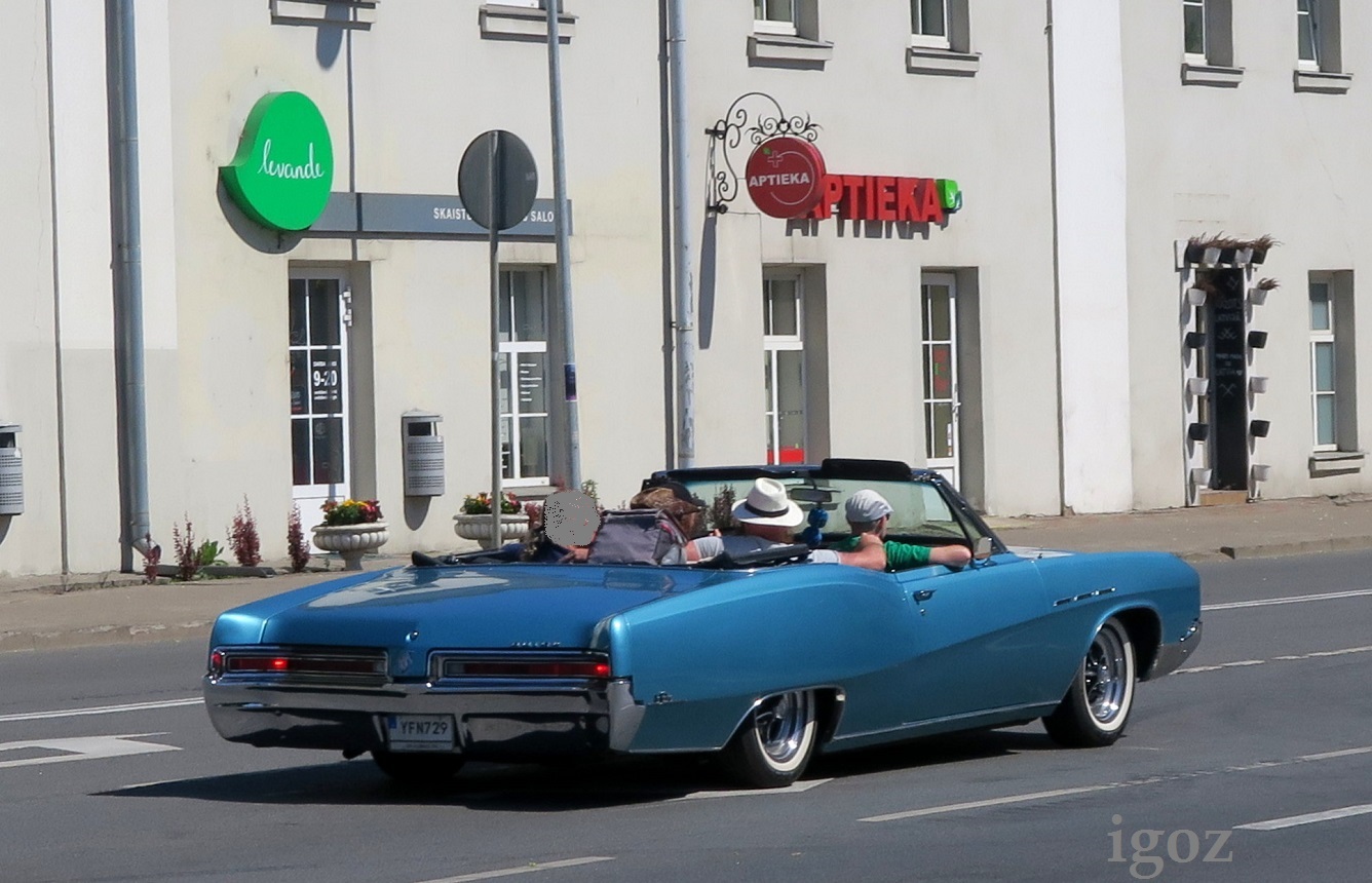 YFN 729, Buick LeSabre 3rd gen 1967 Custom Convertible (45467; B-body), 2nd facelift, 1966–1967