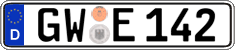 German license plate, Regular plates