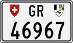 License plate of Switzerland, Cars