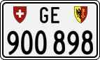 License plate of Switzerland, Cars
