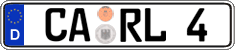 German license plate, Regular plates
