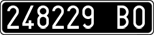 License plate of Italy, Cars (1927 year series)