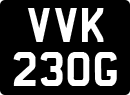 License plate of the United Kingdom, 1963 year system