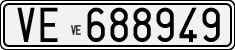 License plate of Italy, Cars (1927 year series)