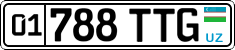 License plate of Uzbekistan, Organizations
