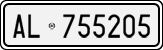 License plate of Italy, Cars (1927 year series)
