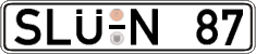 German license plate, Regular plates