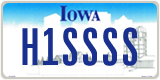 Iowa, Vanity Plates