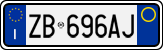 License plate of Italy, Cars (1994 year series)