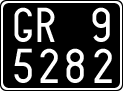 License plate of Italy, Cars (1927 year series)
