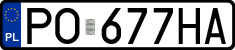 License plates of Poland, Regular car plates