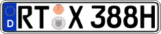 German license plate, Plates for oldtimers (type 