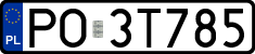 License plates of Poland, Regular car plates