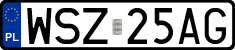 License plates of Poland, Regular car plates