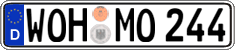 German license plate, Regular plates