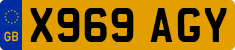 License plate of the United Kingdom, 1983 year system