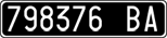 License plate of Italy, Cars (1927 year series)