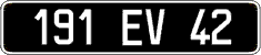 French license plate, FNI