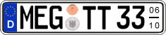 German license plate, Seasonal plates