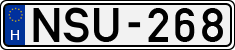 license plates of Hungary, Cars (1990)
