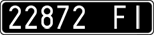 License plate of Italy, Cars (1927 year series)