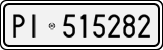 License plate of Italy, Cars (1927 year series)
