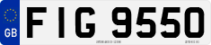 License plate of the United Kingdom, Northern Ireland (1966)