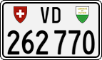 License plate of Switzerland, Cars
