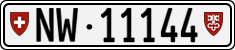 License plate of Switzerland, Cars