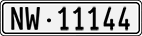 License plate of Switzerland, Cars