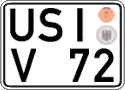 German license plate, Regular plates