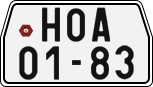License plate of the Czech Republic, Motorcycles (1960)