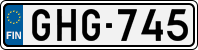 License plate of Finland, Cars