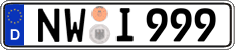 German license plate, Regular plates