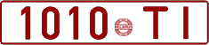License plate Belarus, Cars (1992)