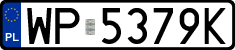 License plates of Poland, Regular car plates