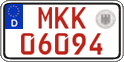 German license plate, Red license plates