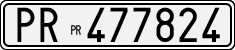 License plate of Italy, Cars (1927 year series)