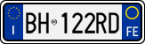 License plate of Italy, Cars (1994 year series)