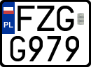 License plates of Poland, Regular car plates